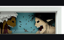 Eren Yeager vs. Reiner Braun LED Manga Lamp view 2
