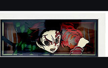 Tanjiro Kamado LED Manga Lamp view 2