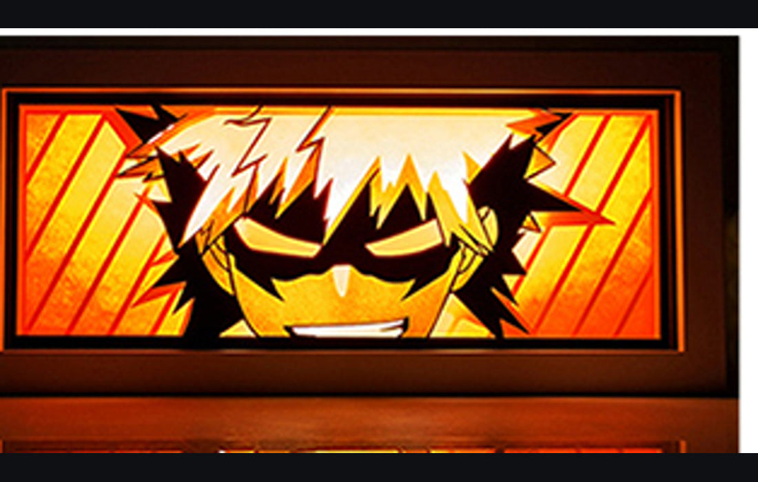 Katsuki Bakugo LED Manga Lamp